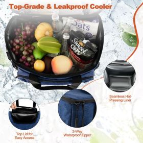 50-Can Large Leakproof Rolling Cooler with Detachable Bottom Plate