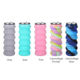 480ml Foldable Silicone Water Cup Creative Protable Travel Cycling Running Water Bottle Folding Outdoor Sports Kettle Drinkware (Details: 480ml Foldable Silicone Water Cup Creative Protable Travel Cycling Running Water Bottle Folding Outdoor Sports Kettle Drinkware)