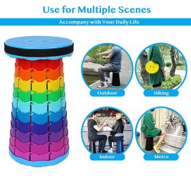Portable Telescopic Stool, Camping Stool, Adjustable Collapsible Folding Chair (Highlights: 1.High-quality Material)