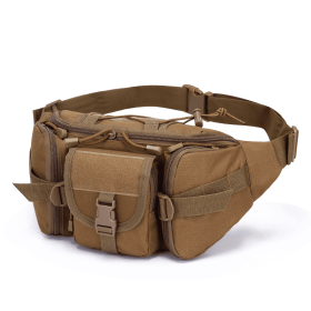 Men's Waterproof Nylon Fanny Pack With Adjustable Belt; Tactical Sport Arm Waist Bag For Outdoor Hiking Fishing Hunting Camping Travel (hiking and mountaineeringInternal structure of bag: document bag, Details: Description)